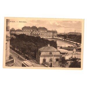 Wien Belvedere Vintage Postcard Scenic Architecture Design Early 20th Century